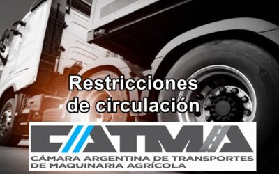 Restricciones a la circulación de camiones -RUTAS NACIONALES-